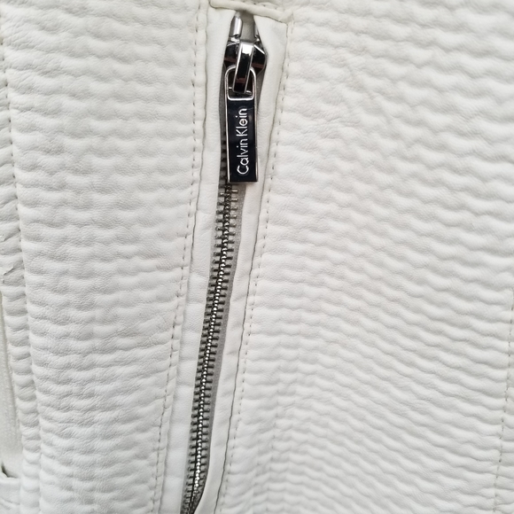 Calvin Klein Faux Leather Jacket - Picture 9 of 11